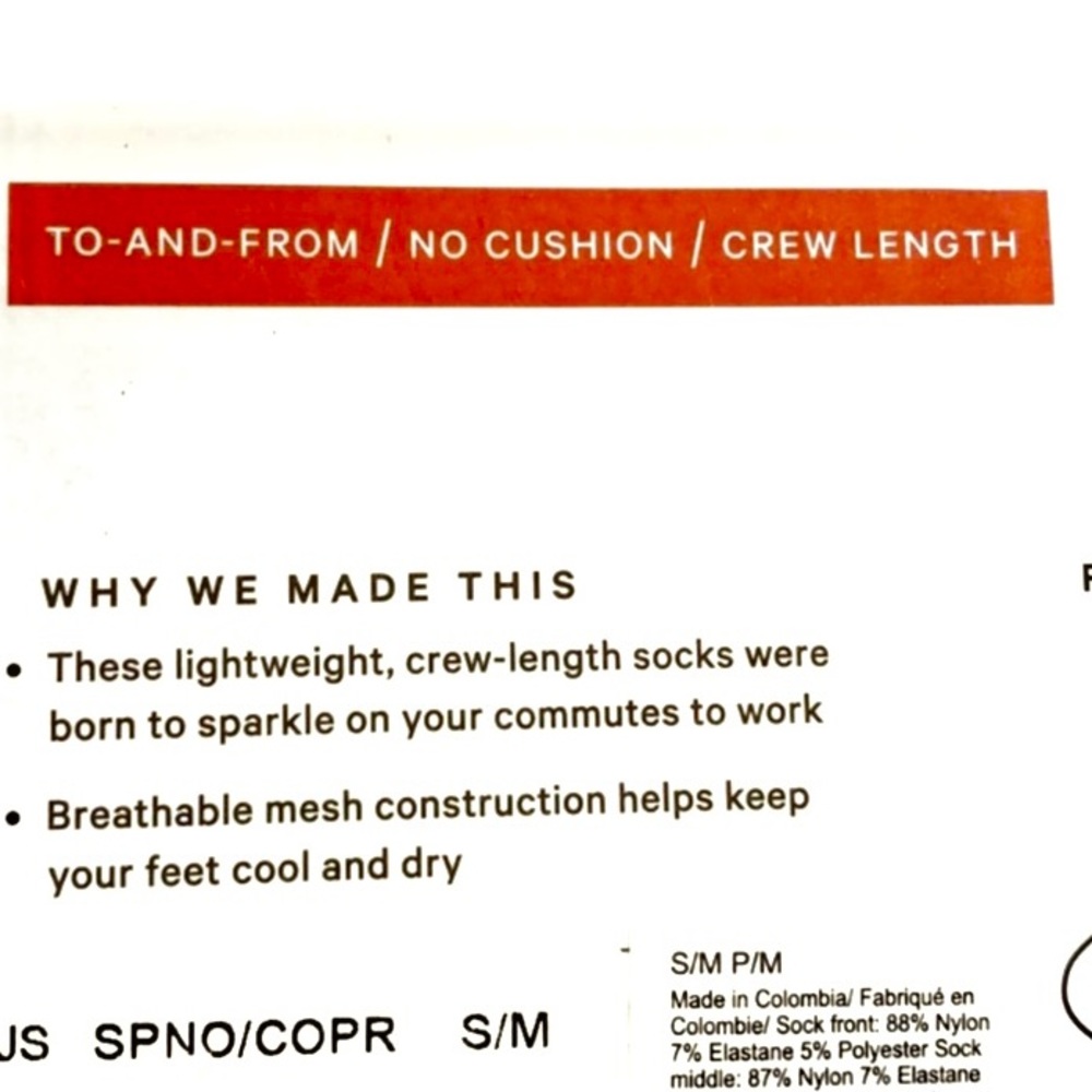 RARE LULULEMON 3-PACK BORN TO SPARKLE SOCKS BNWT - Picture 9 of 9
